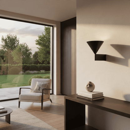 Elvora Wall Light | Brushed Aluminium Conical LED Design