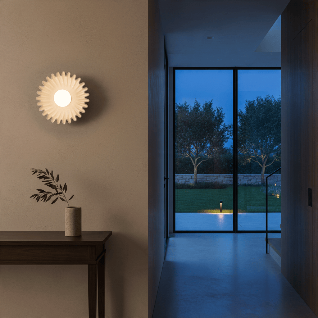 Elvora Wall Light | Ceramic Floral Wabi-Sabi Design