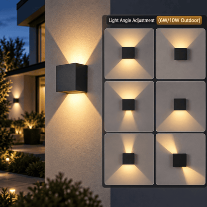 Elvora Wall Light | Cube Up Down LED Design