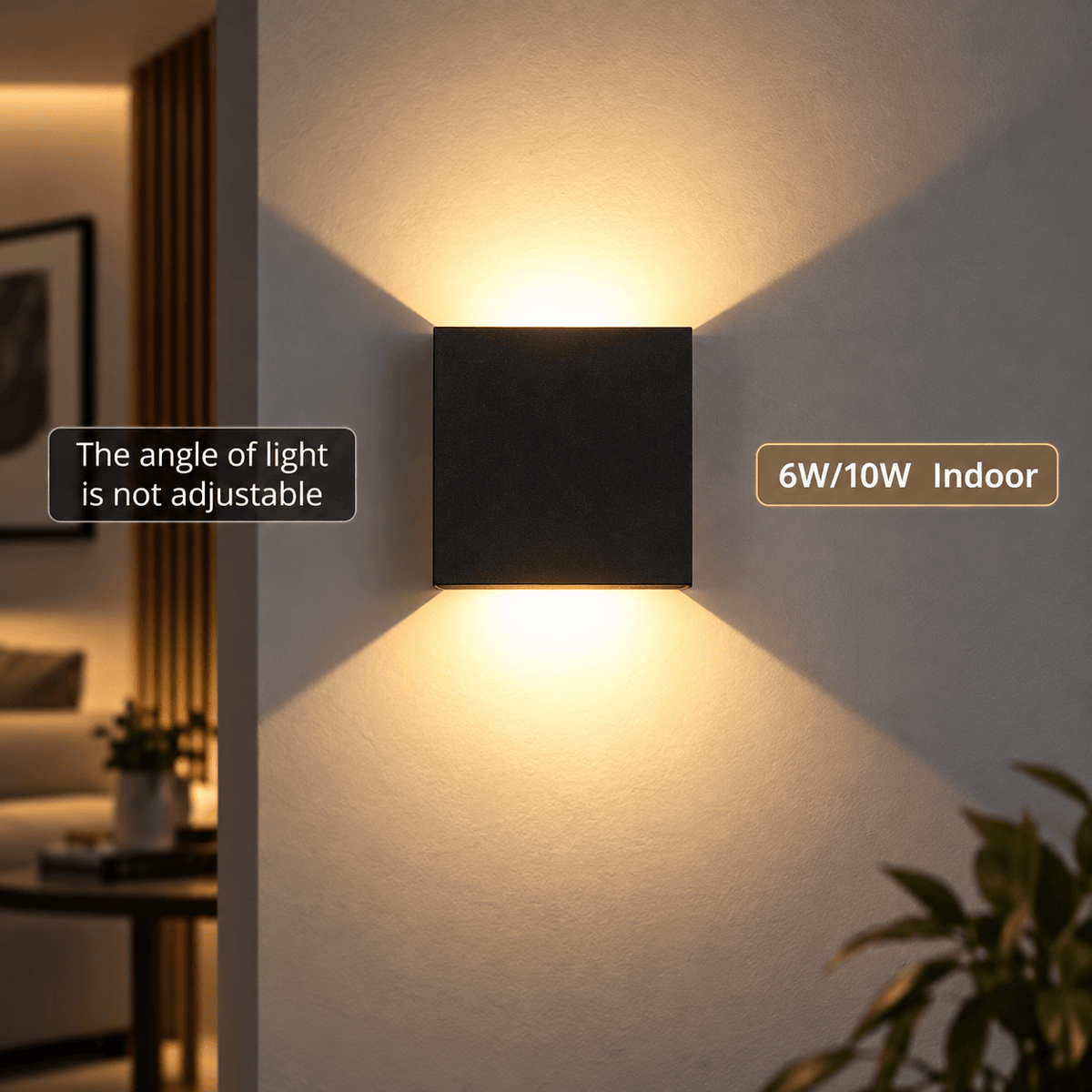 Elvora Wall Light | Cube Up Down LED Design