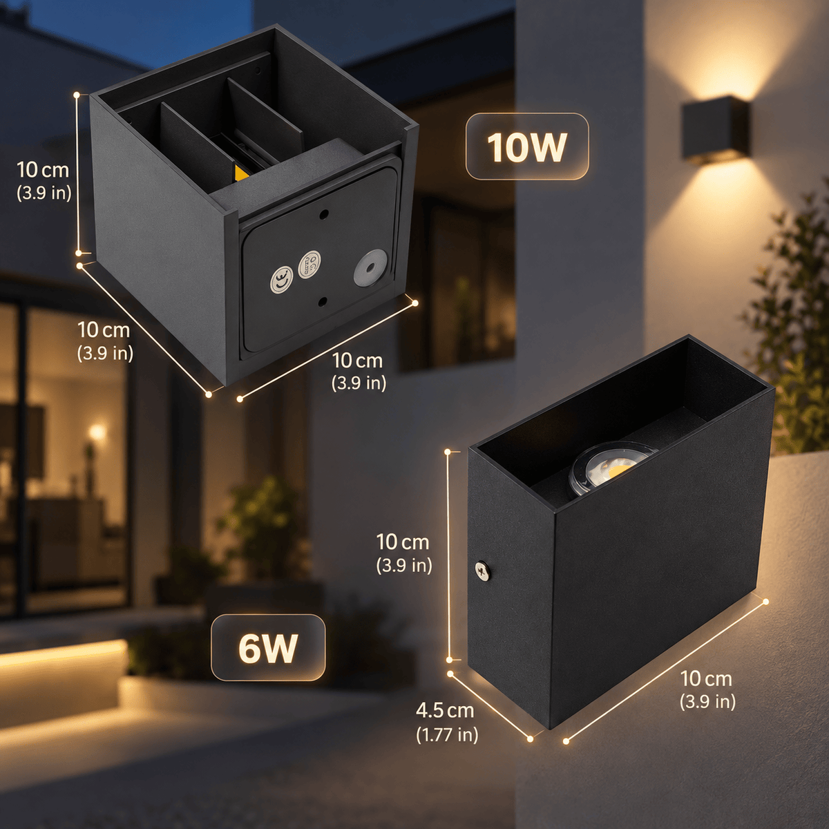 Elvora Wall Light | Cube Up Down LED Design
