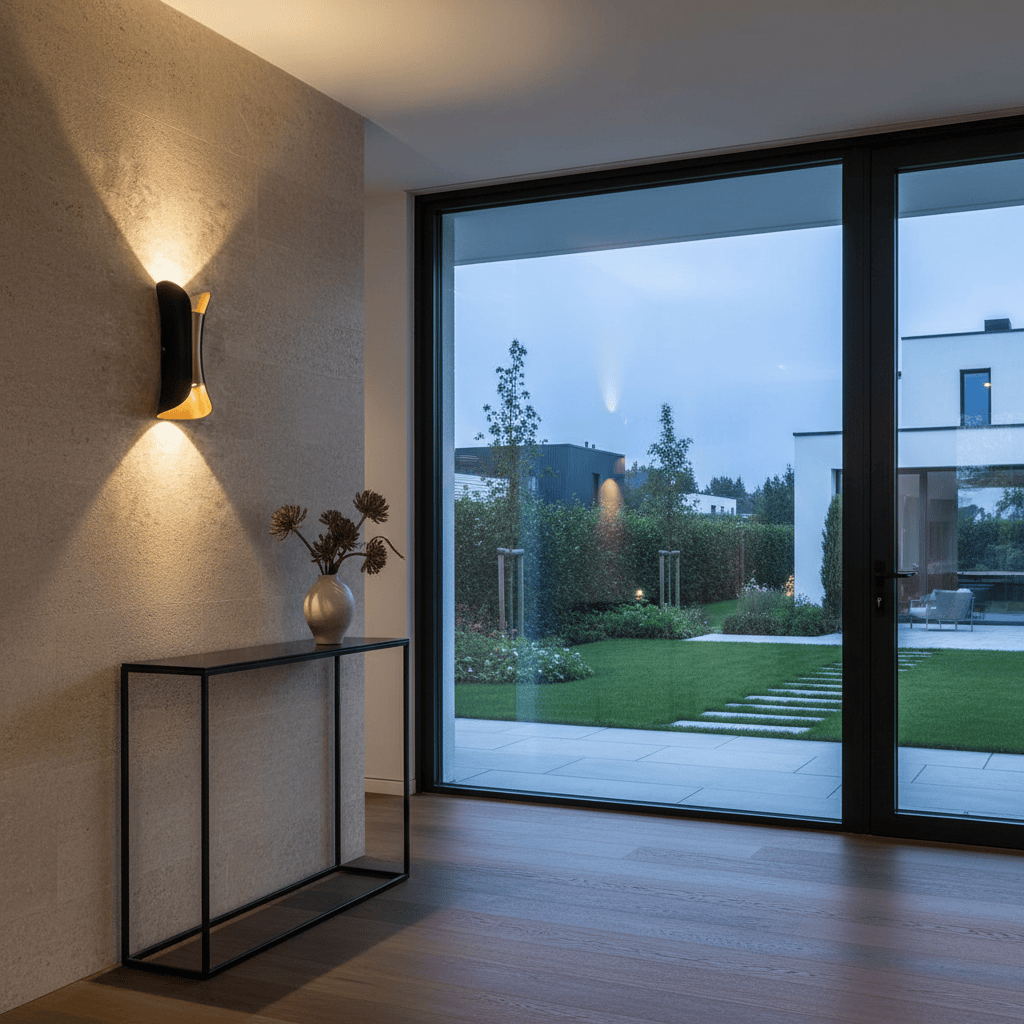 Elvora Wall Light | Curved Up Down Outdoor Design