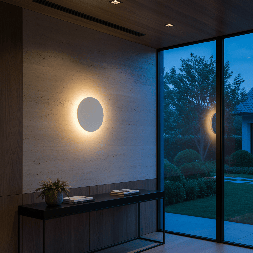 Elvora Wall Light | Eclipse Disc Backlit Design