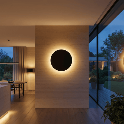 Elvora Wall Light | Eclipse Disc Backlit Design
