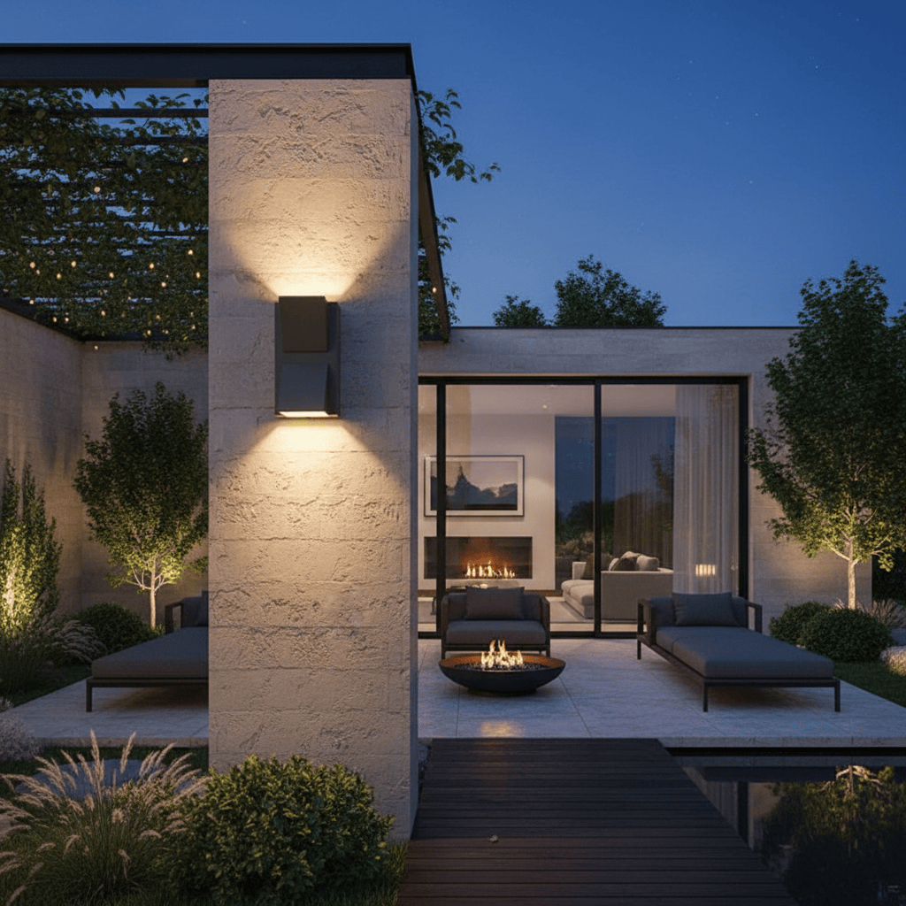 Elvora Wall Light | Geometric Metal Outdoor Design