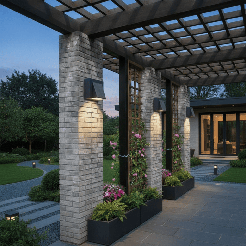 Elvora Wall Light | Geometric Metal Outdoor Design