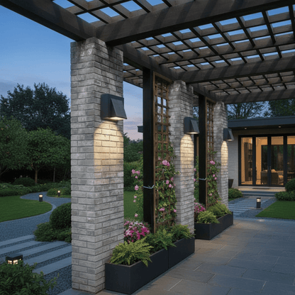 Elvora Wall Light | Geometric Metal Outdoor Design