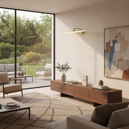 Elvora Wall Light | Gold Linear Mirror Light