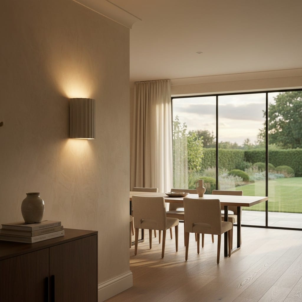 Elvora Wall Light | Grooved Column Wall Sconce