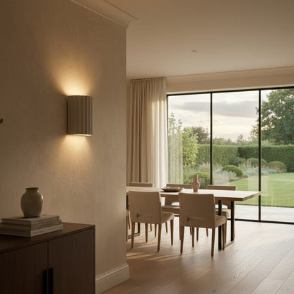 Elvora Wall Light | Grooved Column Wall Sconce