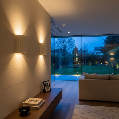 Elvora Wall Light | Grooved Column Wall Sconce