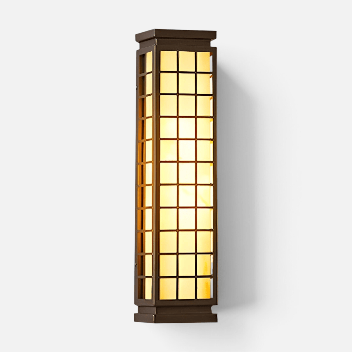 Elvora Wall Light | Japanese Grid Lantern Design