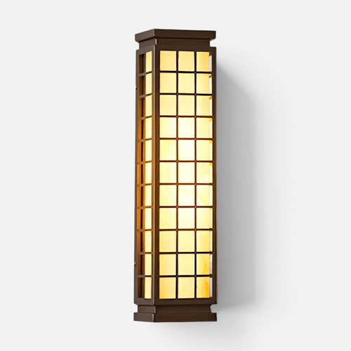 Elvora Wall Light | Japanese Grid Lantern Design