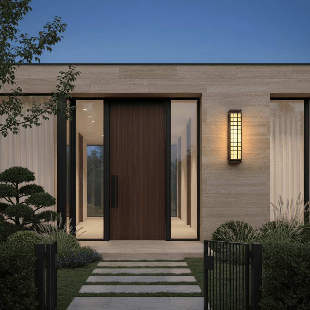 Elvora Wall Light | Japanese Grid Lantern Design
