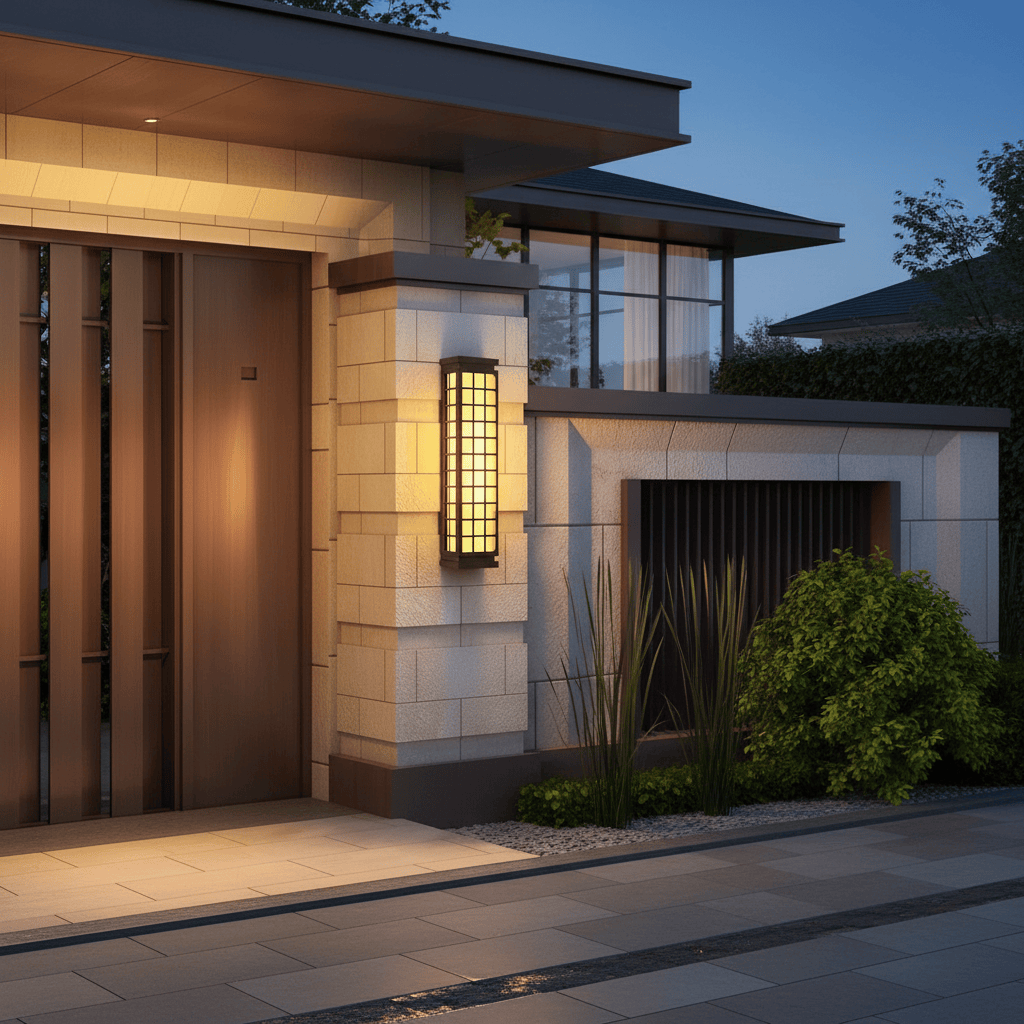 Elvora Wall Light | Japanese Grid Lantern Design