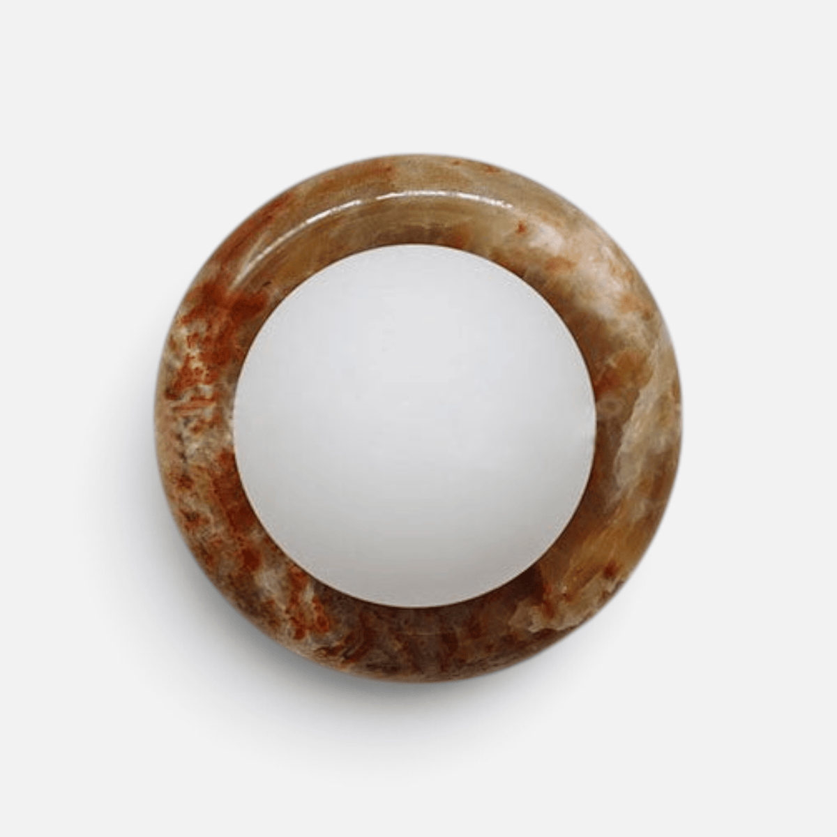 Elvora Wall Light | Natural Stone Ring Design