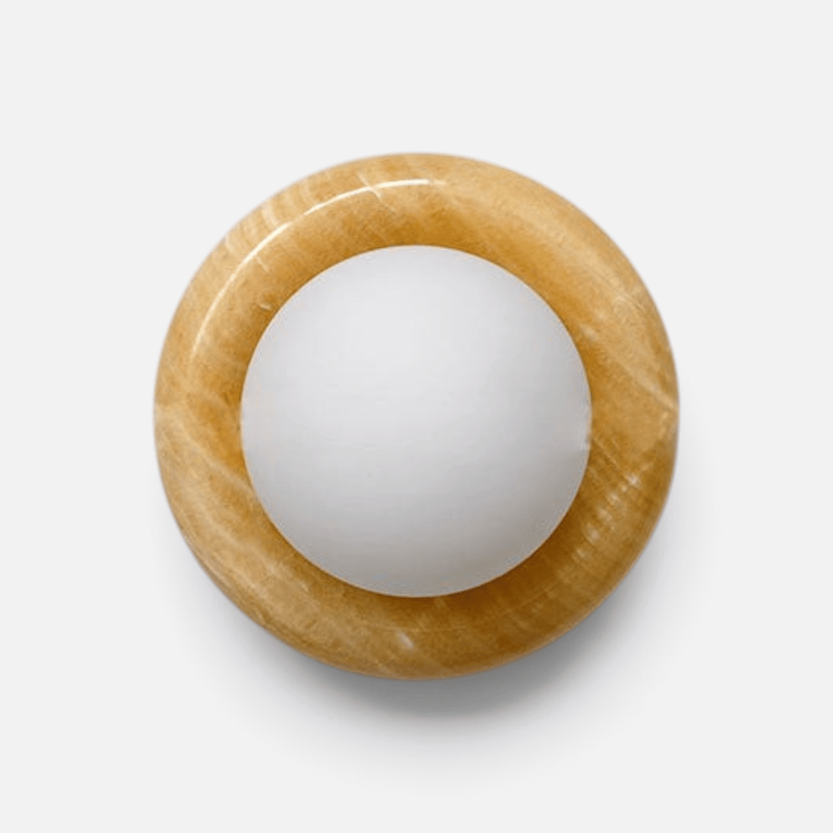Elvora Wall Light | Natural Stone Ring Design