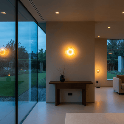 Elvora Wall Light | Natural Stone Ring Design
