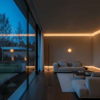 Elvora Wall Light | Natural Stone Ring Design