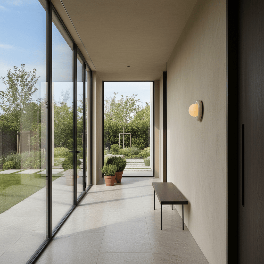 Elvora Wall Light | Natural Stone Ring Design