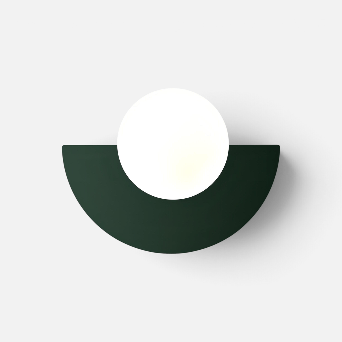 Elvora Wall Light | Nordic Semicircle Minimalist LED Design Green / 25cm x 15cm (9.8" x 5.9") / Warm White