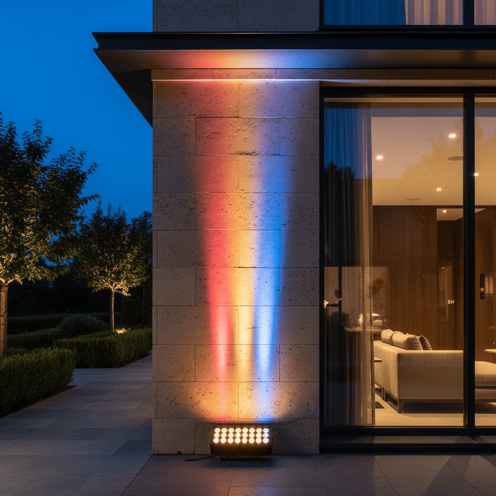 Elvora Wall Light | Outdoor Facade Uplight Design
