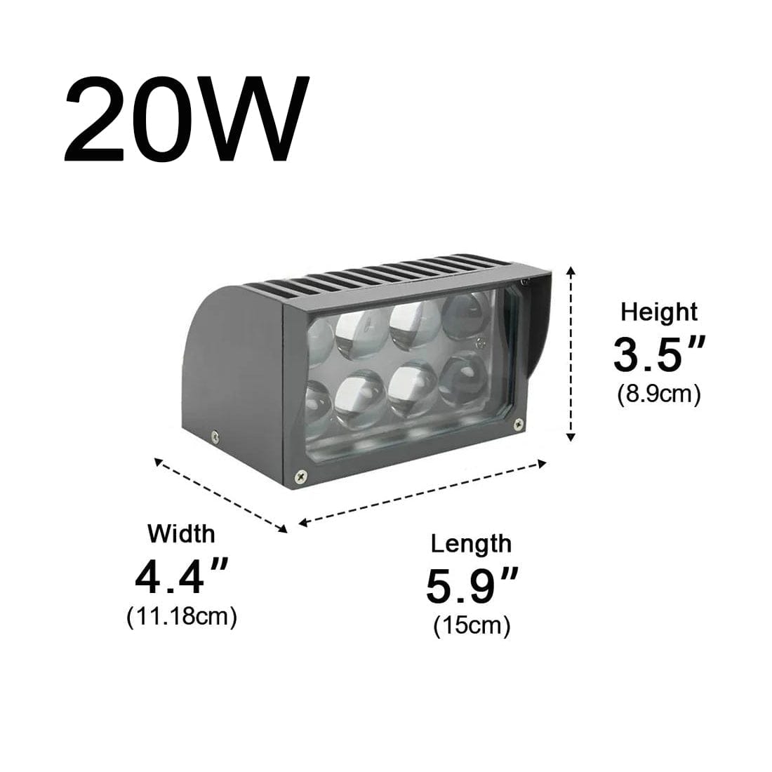 Elvora Wall Light | Outdoor Facade Uplight Design