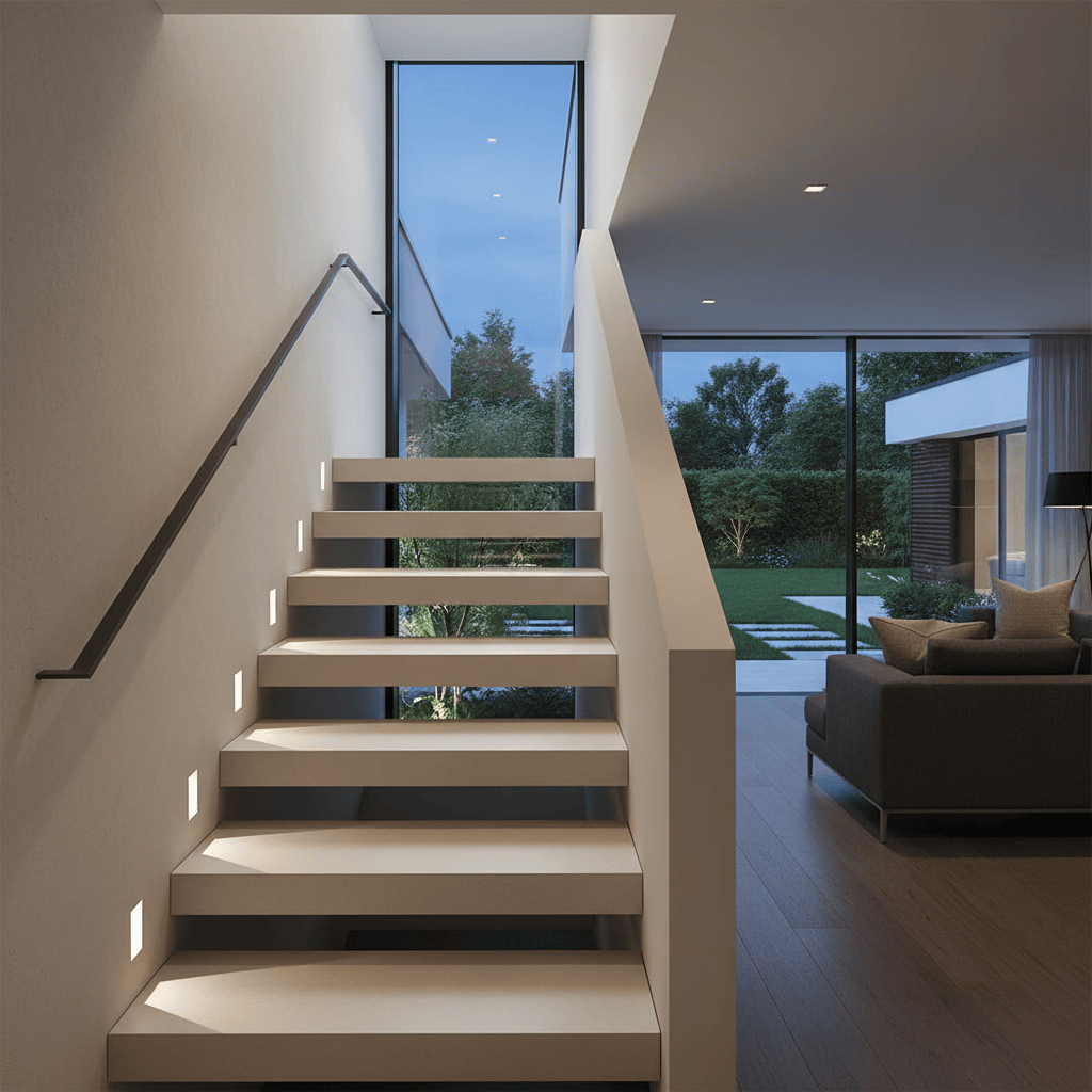 Elvora Wall Light | Recessed LED Stair Design