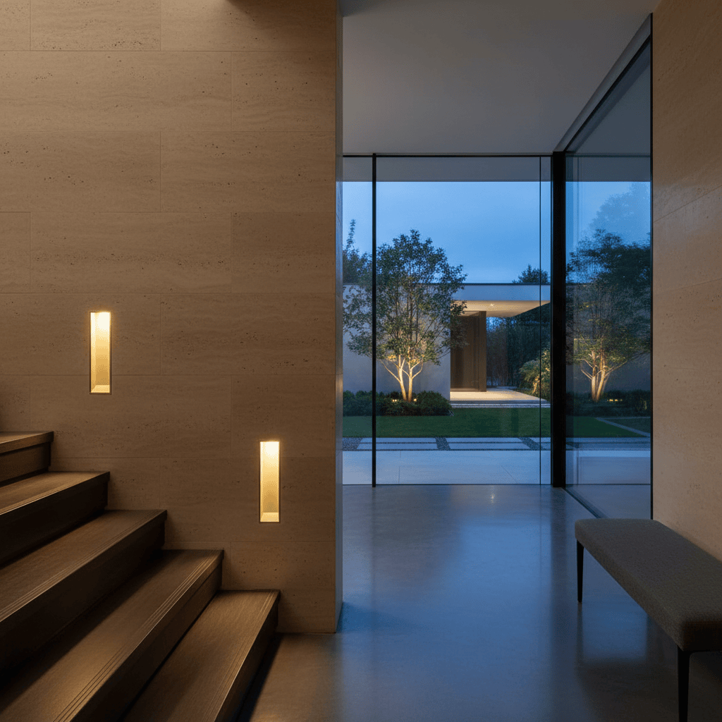 Elvora Wall Light | Recessed LED Stair Design