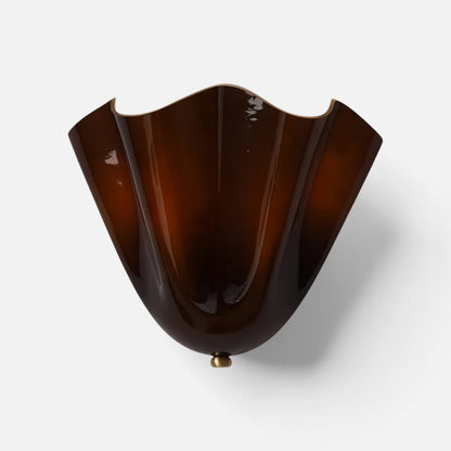 Elvora Wall Light | Sculptural Glass Uplighter Design