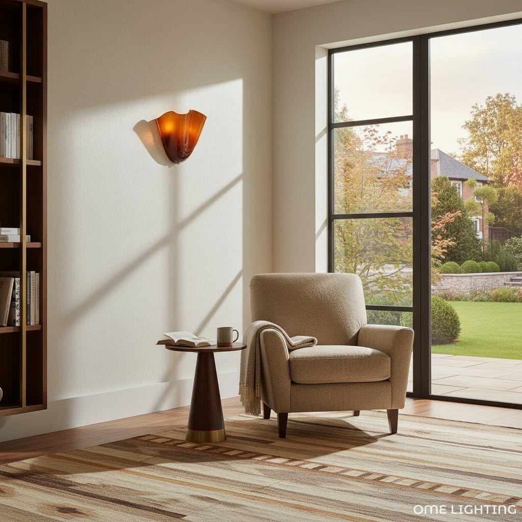 Elvora Wall Light | Sculptural Glass Uplighter Design
