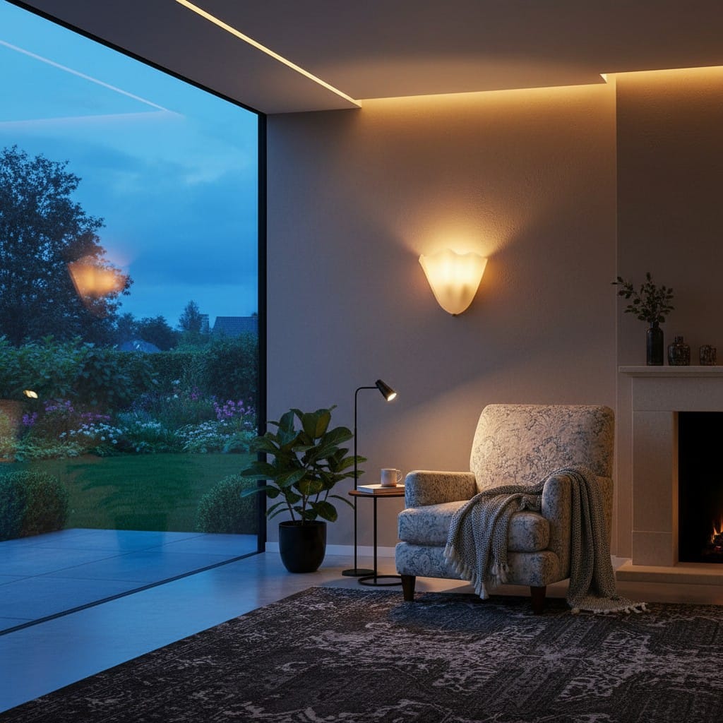 Elvora Wall Light | Sculptural Glass Uplighter Design