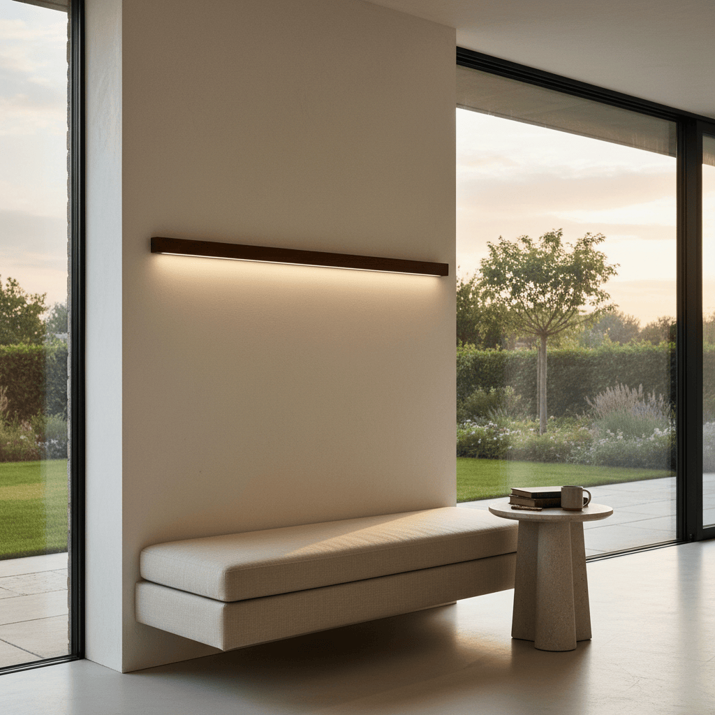 Elvora Wall Light | Solid Wood Linear LED Nordic Design