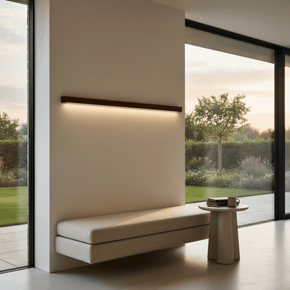 Elvora Wall Light | Solid Wood Linear LED Nordic Design