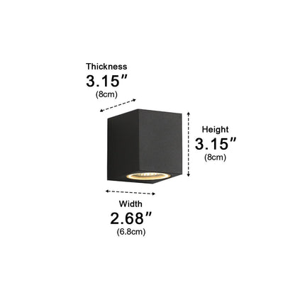 Elvora Wall Light | Square Cube Up Down Design