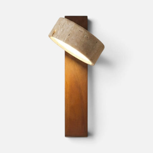 Elvora Wall Light | Stone Spotlight Bedside Design