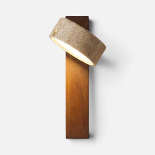 Elvora Wall Light | Stone Spotlight Bedside Design