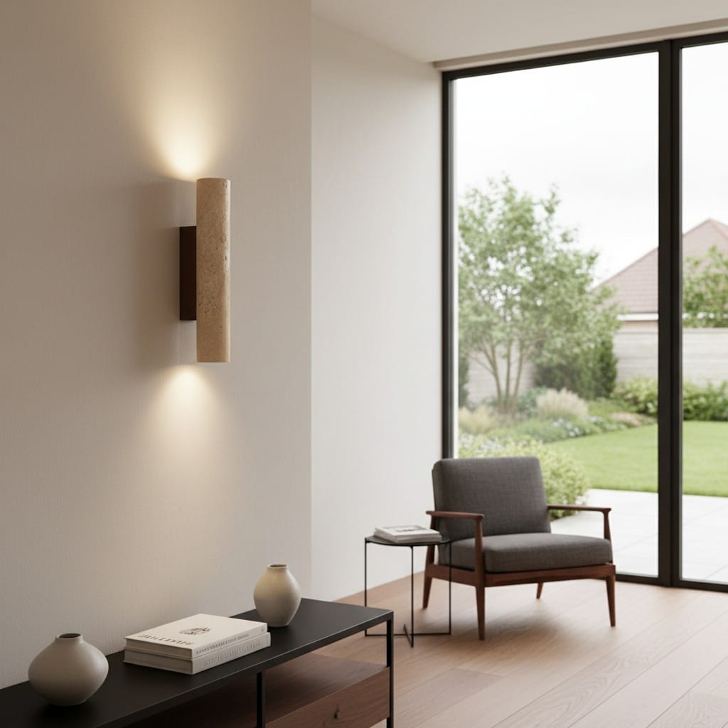 Elvora Wall Light | Travertine Up Down Design
