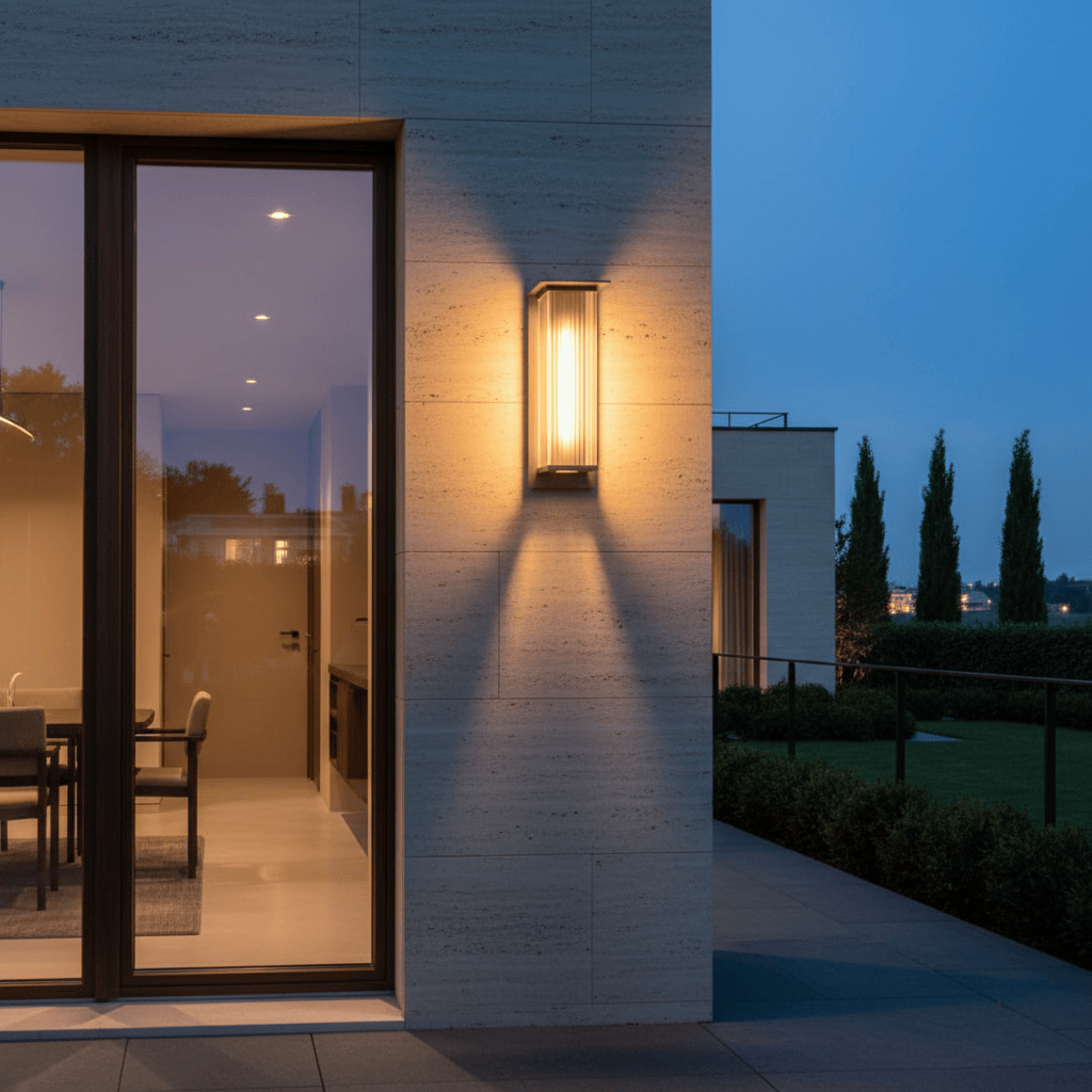 Elvora Wall Light | Vertical Ribbed Outdoor Design