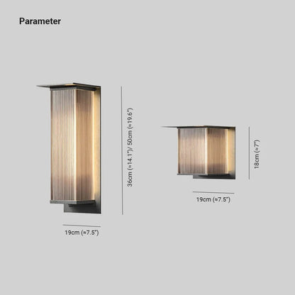 Elvora Wall Light | Vertical Ribbed Outdoor Design
