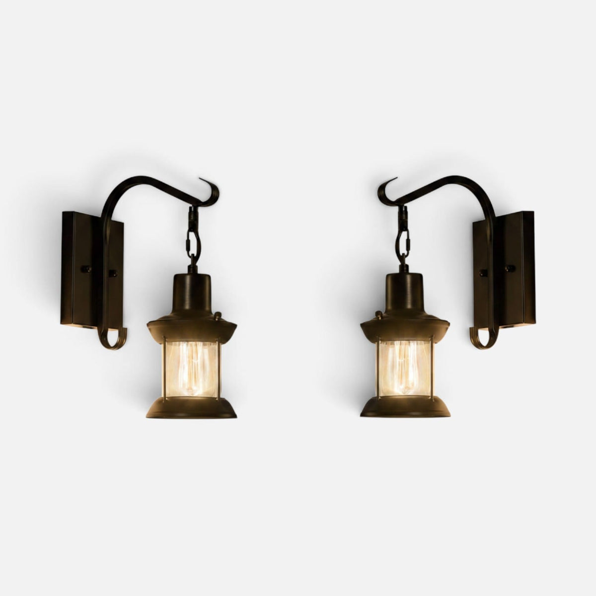 Elvora Wall Light | Vintage Bronze Lantern Sconce