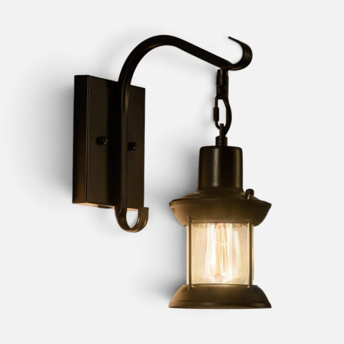 Elvora Wall Light | Vintage Bronze Lantern Sconce