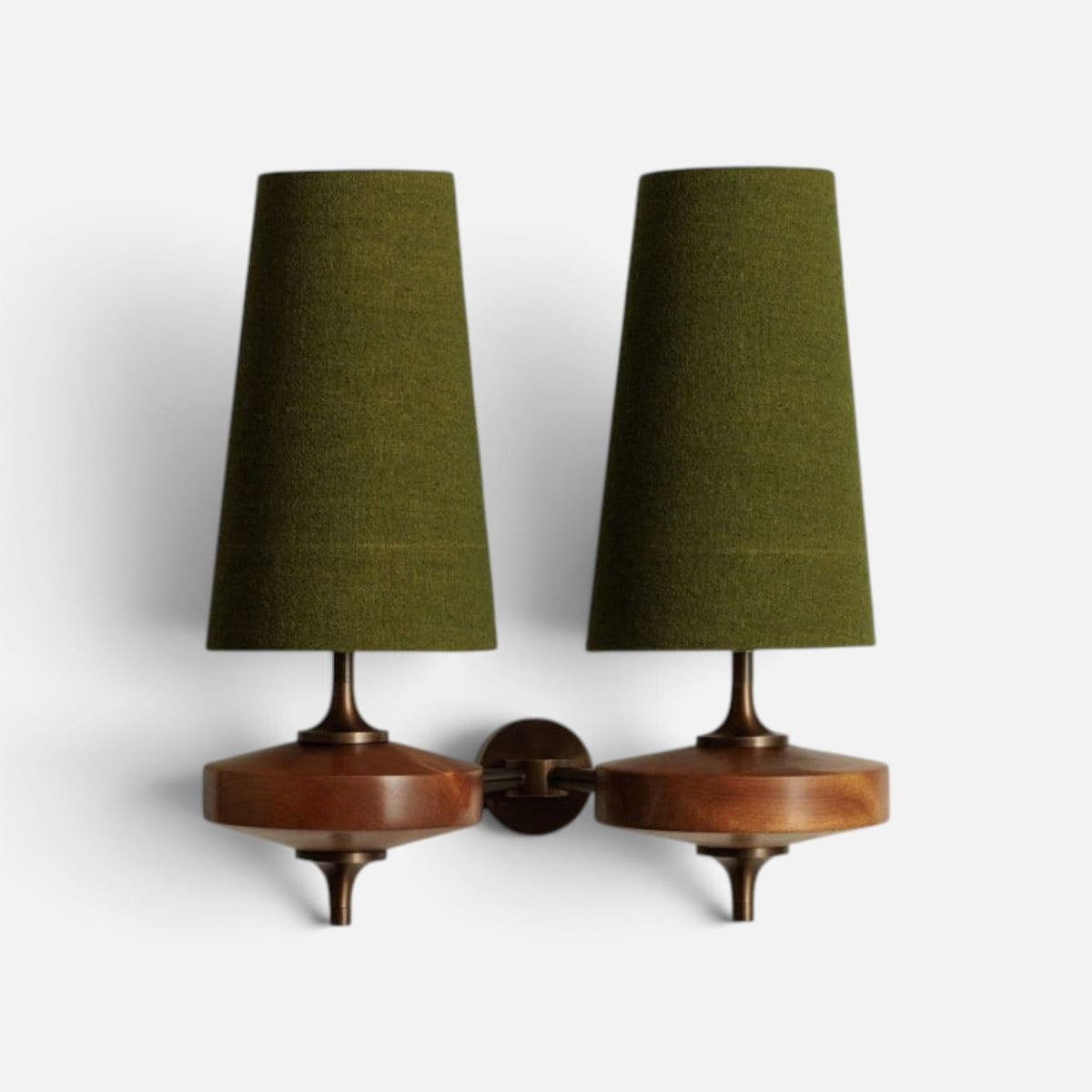 Elvora Wall Light | Vintage Wood Base Sconce