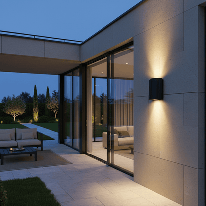 Elvora Wall Light | Wave Curved Outdoor Design