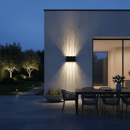 Elvora Wall Light | Wave Curved Outdoor Design