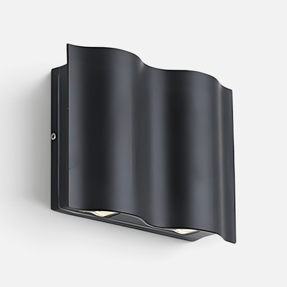 Elvora Wall Light | Wave Curved Outdoor Design