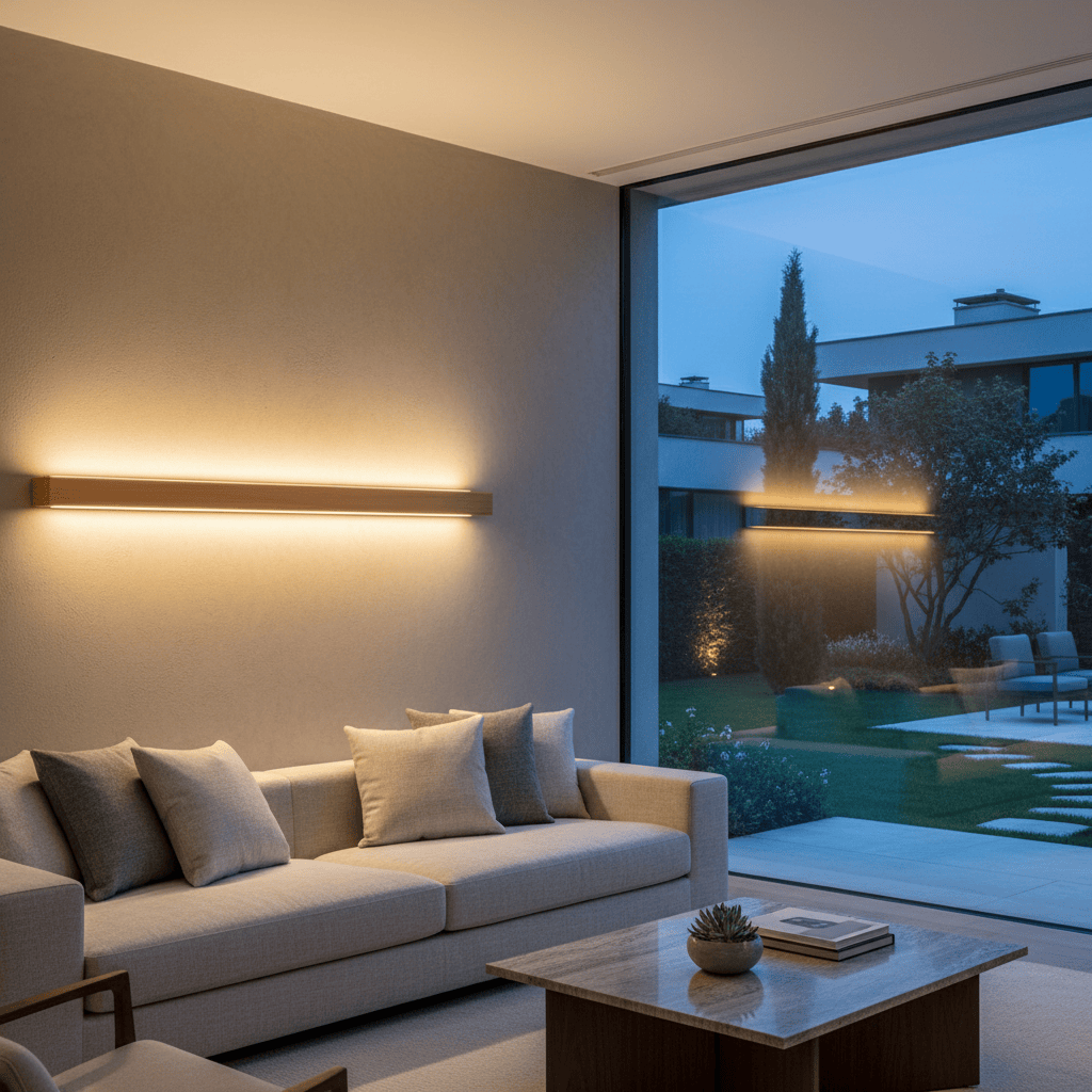 Elvora Wall Light | Wooden Linear Strip Design