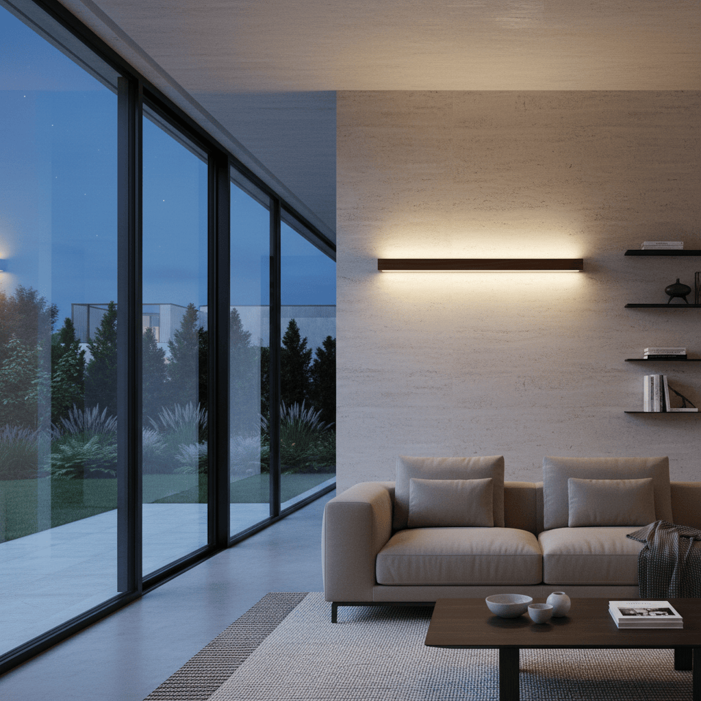 Elvora Wall Light | Wooden Linear Strip Design