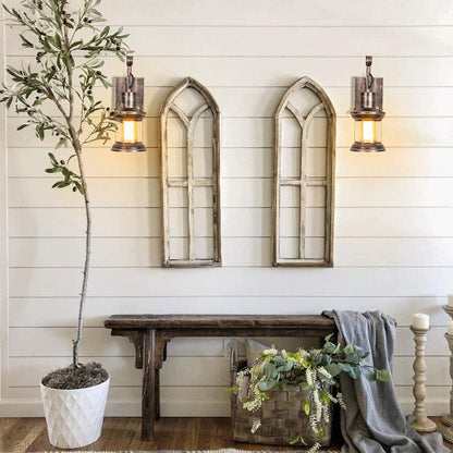 Wall Light | Vintage Bronze Lantern Sconce
