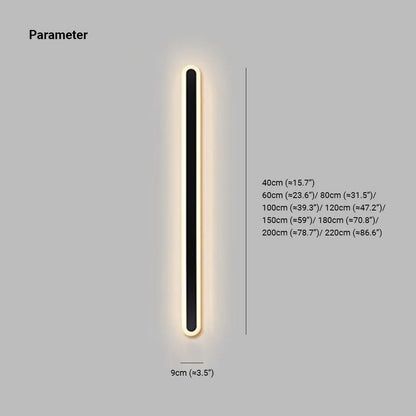 Wall Light | Slim Linear Outdoor Sconce